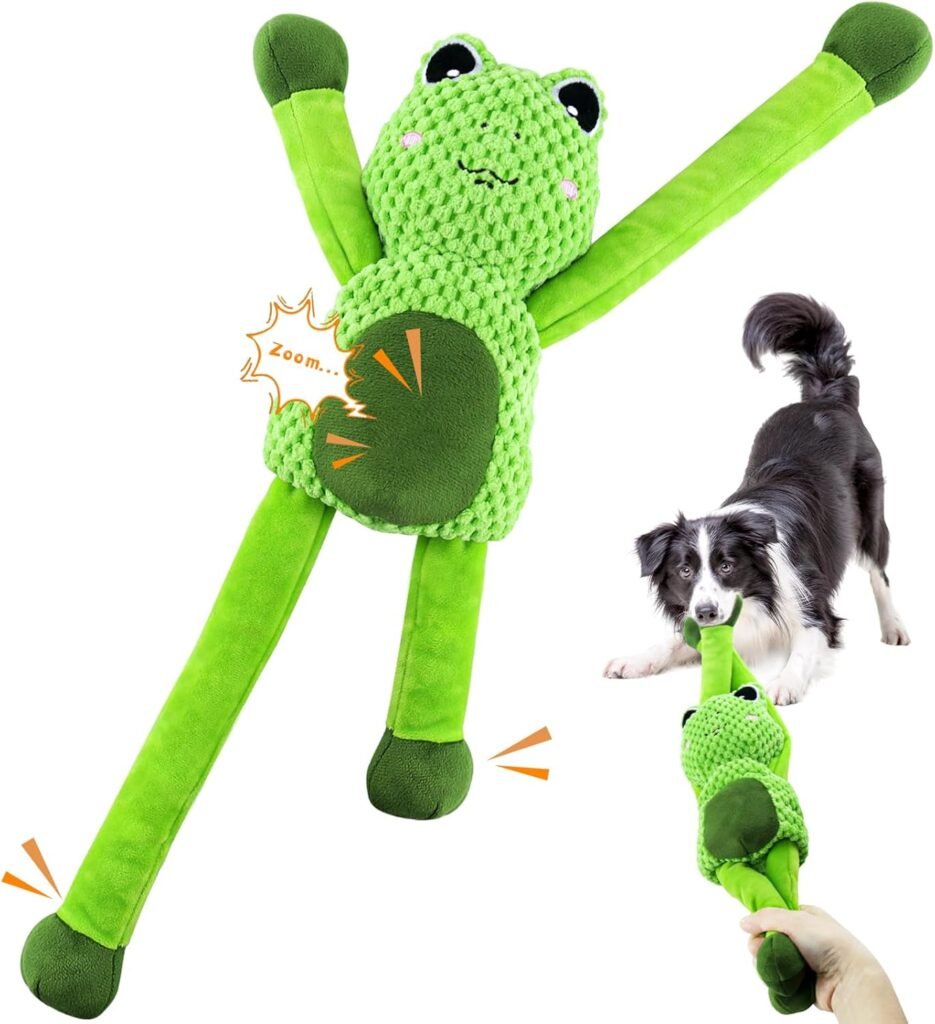 Squeaky Frog Dog Toy